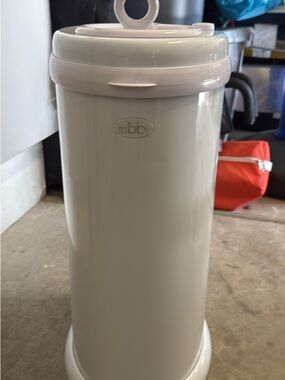 Ubbi White Nursery Diaper Pail